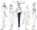 表情豊かで明るいキャラクターイラストを制作します アイコンや立ち絵にどうぞ！可愛いとカッコいいを丁寧に描きます イメージ9