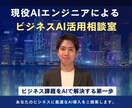 AI活用_ビジネスに最適なAI導入を提案します 現役AIエンジニアによるAI活用相談室 イメージ1