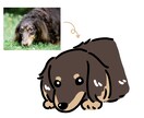ペットのお写真をイラストにします お写真をもとにペットのイラストを描きます。 イメージ2