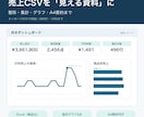 売上CSVを整形し、グラフ付きExcelにします 500行まで。Excel＋A4要約PDFを納品 イメージ1