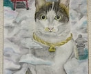 クレパスを使って猫の絵を描かせていただきます クレパスにしか出せない温かな絵でペットの絵を残してみませんか イメージ10
