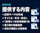 note記事を週3回自動投稿します 1500〜2000字の記事と画像を毎週3本作成し自動投稿 イメージ6