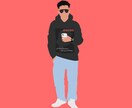 シルエットイラスト描きます 好きなカラーでおしゃれに！お写真参考に仕上げます！ イメージ3