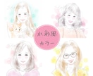 おしゃれで可愛い似顔絵女性アイコン描きます お急ぎのご相談可♪カウンセリングやSNS、ブログにもどうぞ イメージ4