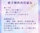 親子の相性と関わり方が分かる深層数秘鑑定いたします ぶつかる理由が腑に落ちる！お子さまの相性を読み解きます。 イメージ4