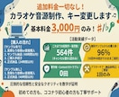 サンプル無料【追加料金無し】カラオケ音源作ります 初めてで不安な方はサンプル無料で制作します！ イメージ2