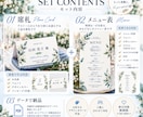 ナチュラルな結婚式の席札＋メニュー表をお作りします 青×植物で彩る上品なウェディングアイテム イメージ2