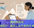 即日作成！国内の旅プラン・旅しおり作成します 行き先・日程・予算に合わせて、プロの旅人が最適プランを提案！ イメージ8