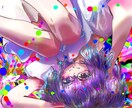 高彩度で目立つSNSアイコン・イラスト描きます 高彩度・多色・情報量多めのイラストを制作いたします。 イメージ4