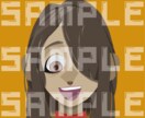 商用◎配信・グッズに！主線なしキャラ制作します 印象的な目とモダンな色彩。SNSアイコンやグッズ、企業用に イメージ4