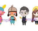 ちびキャラつくります アイコン用サムネ用にお客様だけのオリジナルキャラで差別化！ イメージ2