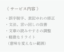 年間500件校正、Web記事を現役校正者が整えます 文章の違和感や読みにくさを整え、伝わりやすい自然な文章へ イメージ2