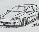 皆さんの愛車を名刺サイズでスケッチします 〜あなたの愛車を手のひらサイズに〜 イメージ2