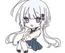 商用利用無料♡キラキラかわいいイラストを描きます SNSアイコン/動画の立ち絵/グッズなど幅広い範囲で！ イメージ3