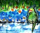 大好きな動物を一枚の絵にします 大好きな動物、ペットをメインに絵をデザイン致します(^^) イメージ2