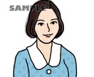 絵を描くのが苦手！SNS映えのアイコン画像描きます ビンテージファッションを着た、あなた専用のSNSアイコンを！ イメージ4