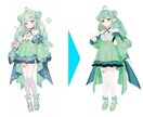 3Dキャラクターモデルを制作します イラストを準備するだけでOK。 イメージ2