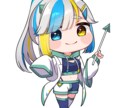 鮮やかでかわいいミニキャラ描きます 配信サムネやグッズにも！パッキリ可愛いイラストです！ イメージ2