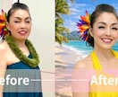 自然に若見え美肌補正(SNS•プロフ用)いたします 写真を自然に若々しく！プロカメラマンが丁寧な補正加工します。 イメージ3