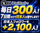 Twitterで7日間かけて日本人増やします 日本人フォロワーを+2,100人！【最大5000人まで対応】 イメージ6