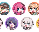 ポップなアイコン作成★明るい絵柄でキャラを描きます 色や線がはっきりしたかわいいアイコン用イラストをご用意します イメージ6