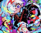ダークでインパクト大な一枚絵イラストを描きます ダークで繊細なのに派手なビビット！？唯一無二を求めるアナタへ イメージ3