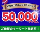 SEO対策国内ユーザーから5万アクセス増加させます キーワード指定！日本からのアクセス安全に増やします イメージ1