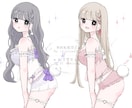 シンプル簡易！えちかわランジェリー風量産描きます 基本でお好きな色に！オプションでさらにオリジナリティ出せます イメージ1