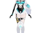 VtuberLive2Dパーツ分けイラスト描きます 肉感のある女の子、サブカル、地雷系などの衣装デザインが得意 イメージ4