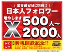 X 日本人フォロワー500人以上増やします X（Twitter）日本人のアクティブフォロワーを増加します イメージ1