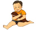 写真をイラストにします 赤ちゃんからお年寄りまで！アイコン使用やグッズ化もOKです！ イメージ3