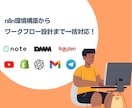 面倒な手作業を自動化！n8nで業務効率UPします 設計から構築まで丸投げOK！初めての方も安心★ イメージ1