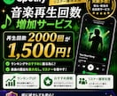 Spotify音楽再生回数2000回増やします 1500回＝2000円！おすすめ楽曲への掲載支援！ イメージ2