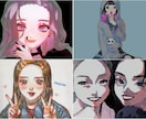 SNSなどで使えるアイコン・ヘッダーを描きます 似顔絵やペットなどもできます◎オリキャラも勿論可◎ イメージ4