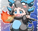 量産ちびキャラ【ドラゴン着ぐるみ】を描きます Vtuber / Vライバーさんに大人気の量産シリーズです！ イメージ2