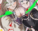 立ち絵や動画用1枚絵作成します ガサッとした質感と原色の強い色合いを得意としています！ イメージ1