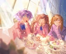 世界観のこだわったイラストを制作します 思い入れのあるオリジナルキャラクターを1枚絵に！ イメージ3