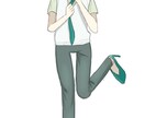 オリジナルキャラクターの立ち絵を描きます 急ぎで立ち絵が欲しい、安く立ち絵を書いて欲しい方にオススメ！ イメージ2
