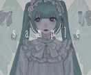 ボカロ・歌ってみたサムネイラスト描きます ダークな雰囲気や彩度低めなイラストが得意です イメージ1