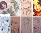 写真を元に似顔絵描きます SNSのアイコン用途にもＯＫです。 イメージ1