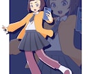 キャラクター立ち絵を制作いたします シンプルな塗りの全身立ち絵です。 イメージ2