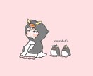 かわいいデフォルメイラストを制作します アイコン・グッズ制作等にどうぞ！ イメージ3