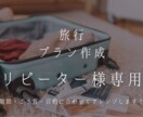 リピーター様向けにオリジナル旅行プランを作成します ご予算・期間・やりたいことからプランを決めてみませんか？ イメージ1