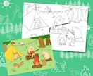 子ども向け！ぬりえの線画作成します お任せOK！保育園やイベント用、キッズコーナーに！ イメージ5