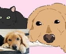 大切なペットのお写真をイラストにします シンプルで可愛らしいイラストに仕上げます！ イメージ3
