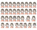お特な24点セット！表情イラストお描きします 【使いやすい表情がぎゅっと詰まったセット！各種SNSに♪】 イメージ10