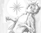 鉛筆画で雰囲気のあるモノクロイラスト描きます 挿絵/SNSアイコン/プレゼント/イメージボード イメージ5
