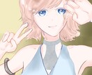 カッコイイ女の子、綺麗なイラストを作成いたします アイコン、配信ジャケットなど。目ヂカラ強め暗めが得意です イメージ6