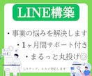 事業のお悩みを解決するLINEを構築します 成果を出すLINEにするまで改善します イメージ1