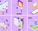 何度でもお直し無料★ラインリッチメニュー作成します お好みに合わせたリッチメニューを作成します♡ イメージ1